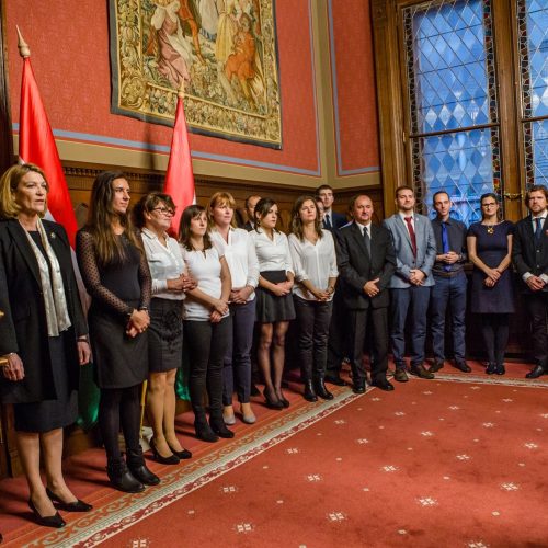 Téli siketlimpiai csapat eskütétele